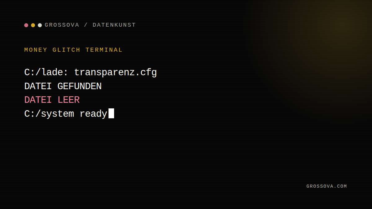 Thumbnail: Money Glitch Terminal